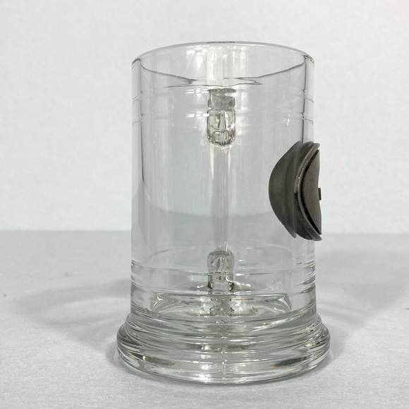 Georgia Bulldogs H&M Clear Glass Mug with Metallic Emblem - Picture 5 of 9